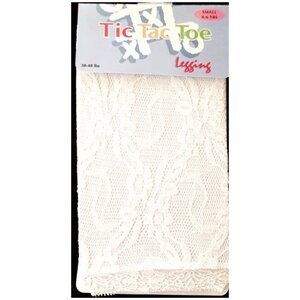Tic Tac Toe Girls New White Lace Leggings NWT